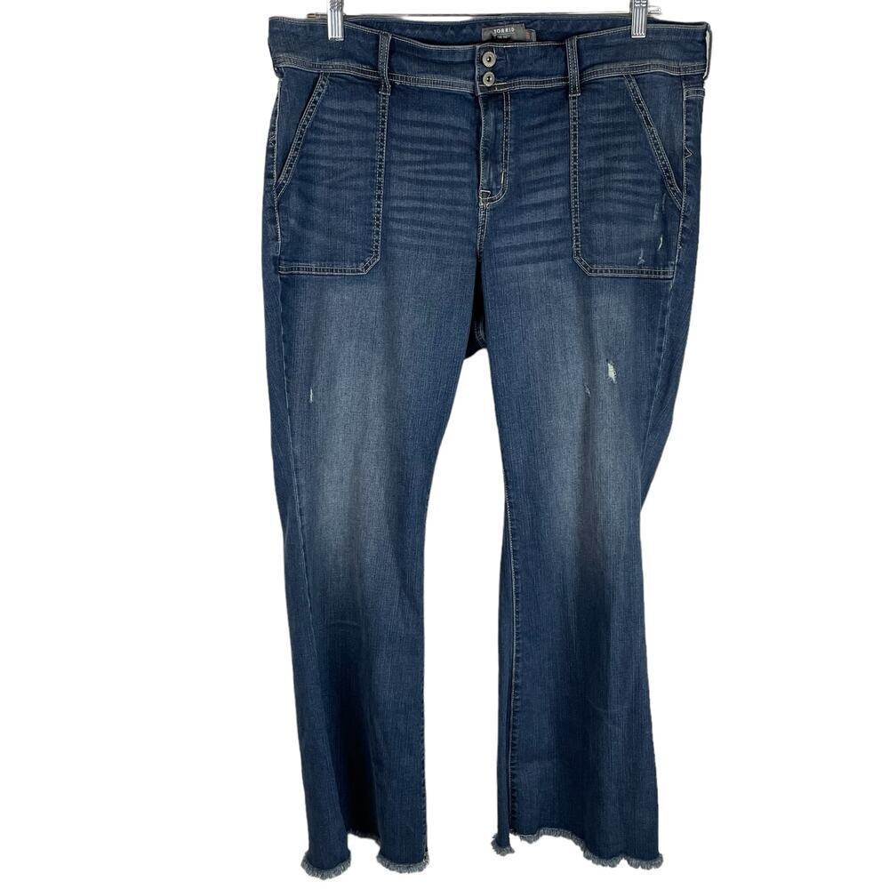 Torrid mid rise flare jeans size 20